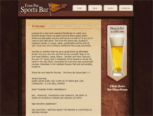 Tablet Screenshot of evenparsportsbar.com